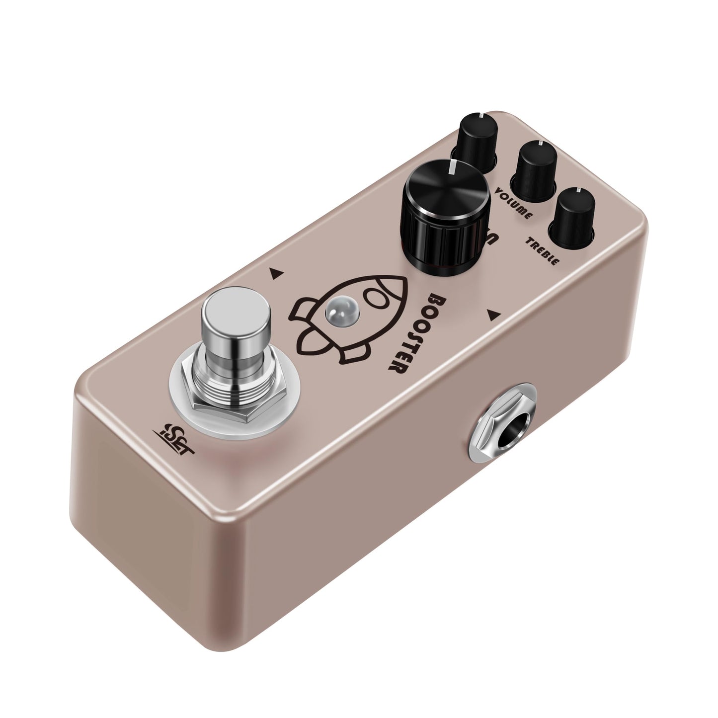 ISET Booster Pedal Mini pedal de efecto de guitarra individual True Bypass