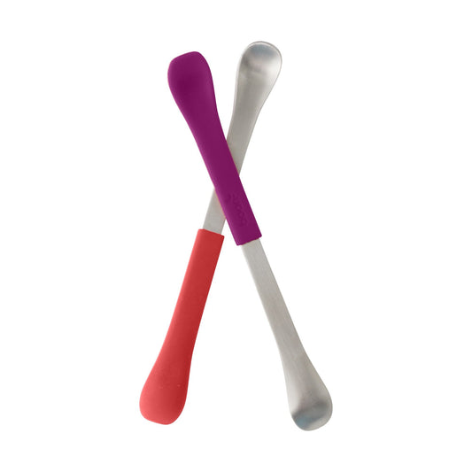 Boon B10149 Cuchara 2-en-1, rosa/morado