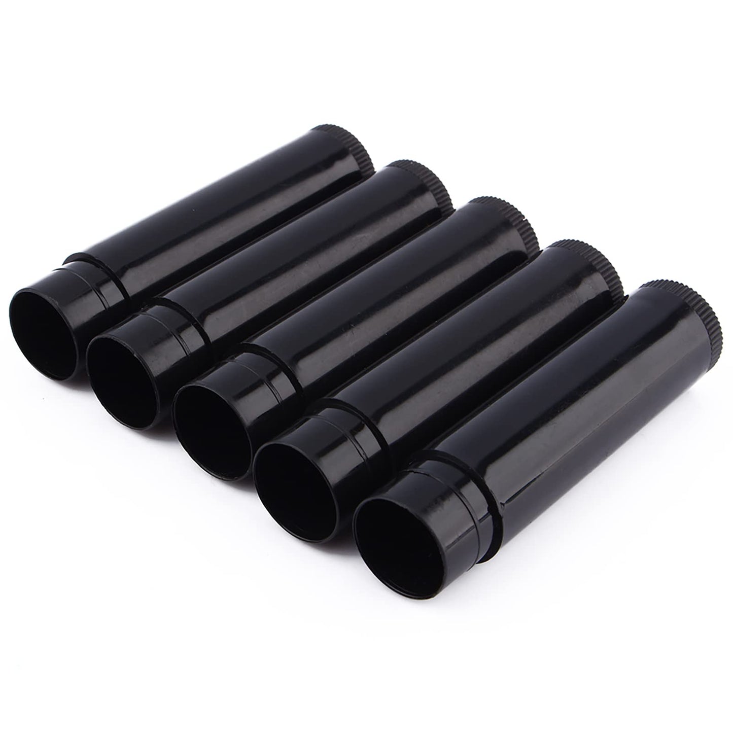 Lote 100 Unids 5 Ml Negro Claro, Contenedores de Bálsamo Labial Tubos de Bálsamo Labial Negro Tubo Contenedor de Bálsamo Labial Vacío