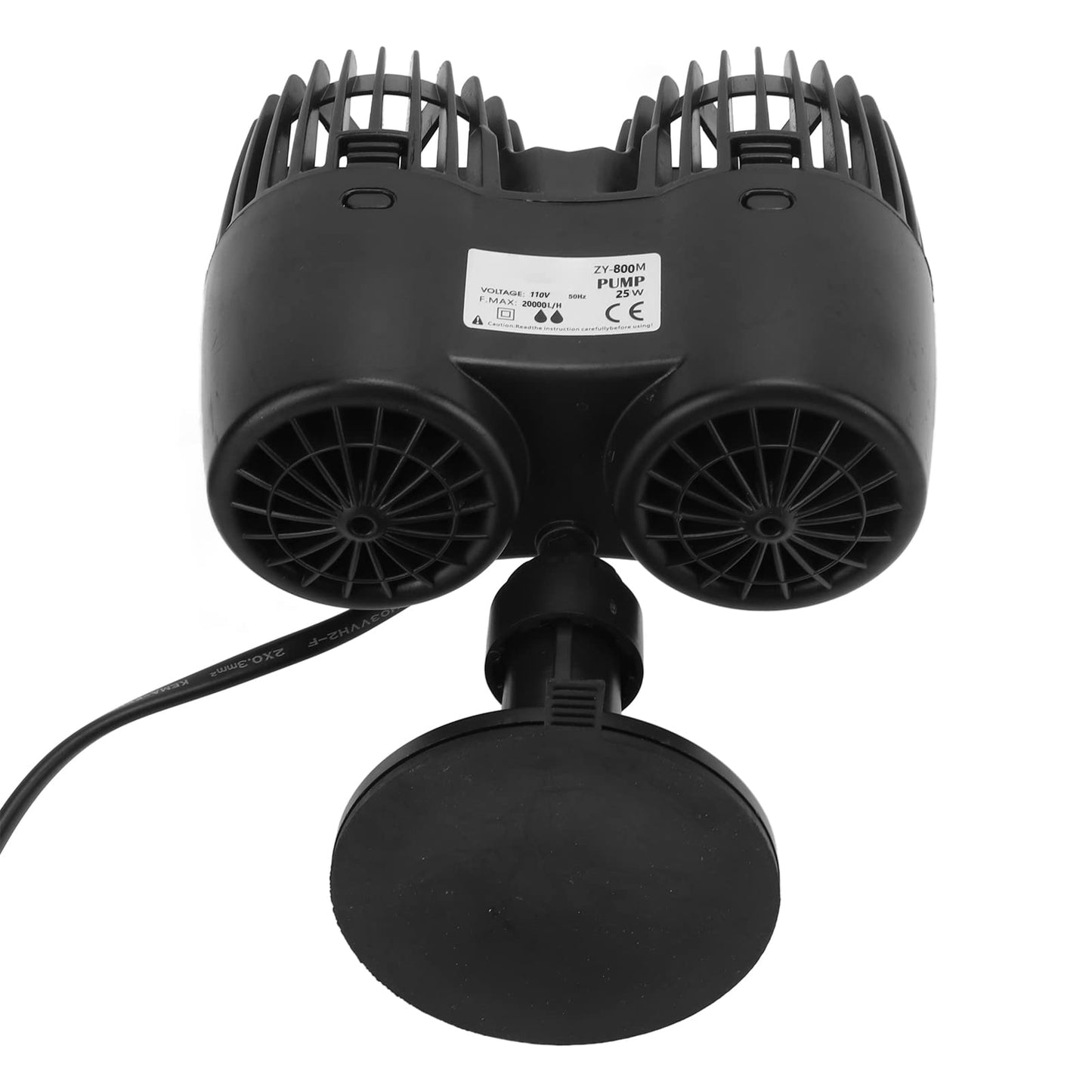 Hztyyier Bomba de Circulación para Tanque de Peces, Bomba Wavemaker para Acuario, Temperatura Uniforme Libre de Inversión Potente para Agua de Mar (EE. UU. 110V ZY-800M)