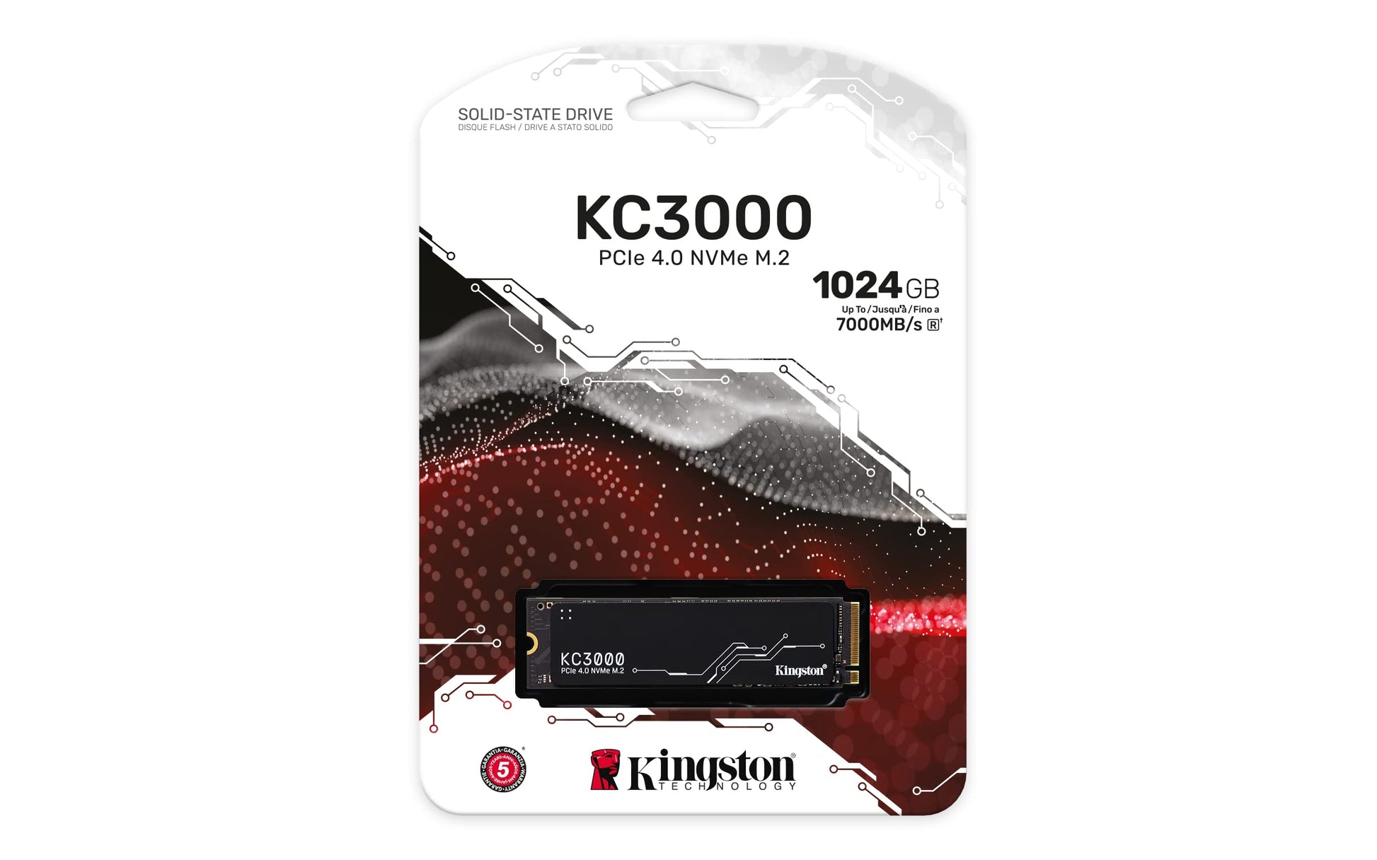 SSD Kingston NVMe PCIe Gen 4.0 1024 GB M.2 2280 Lectura Rápida 7000MB/s Escritura Eficiente 6000MB/s