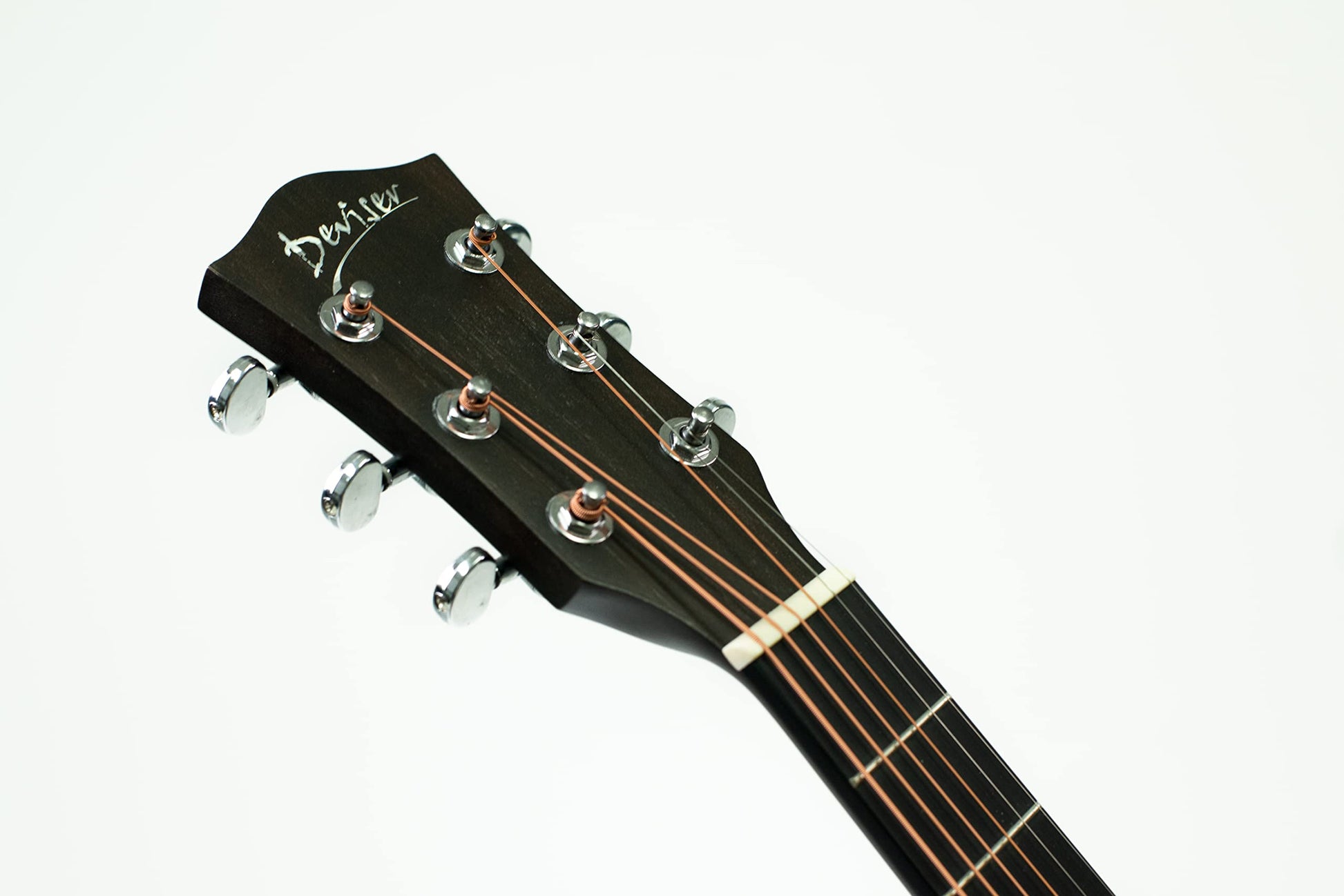 Guitarra Electroacustica Deviser LS130 BK, cuerdas de metal, incluye afinador y funda