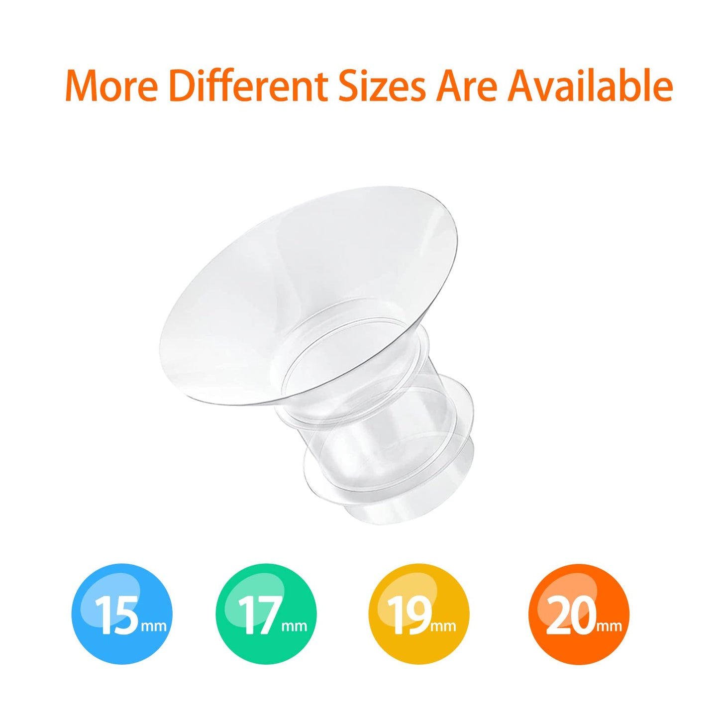 Insertos de brida de 21 mm compatibles con medela/TSRETE/Momcozy S9 S10 S12 y vasos portátiles Spectra S1 S2, protectores de bomba de leche de 24 mm reducen el túnel de pezón hasta 21 mm, 2 unidades