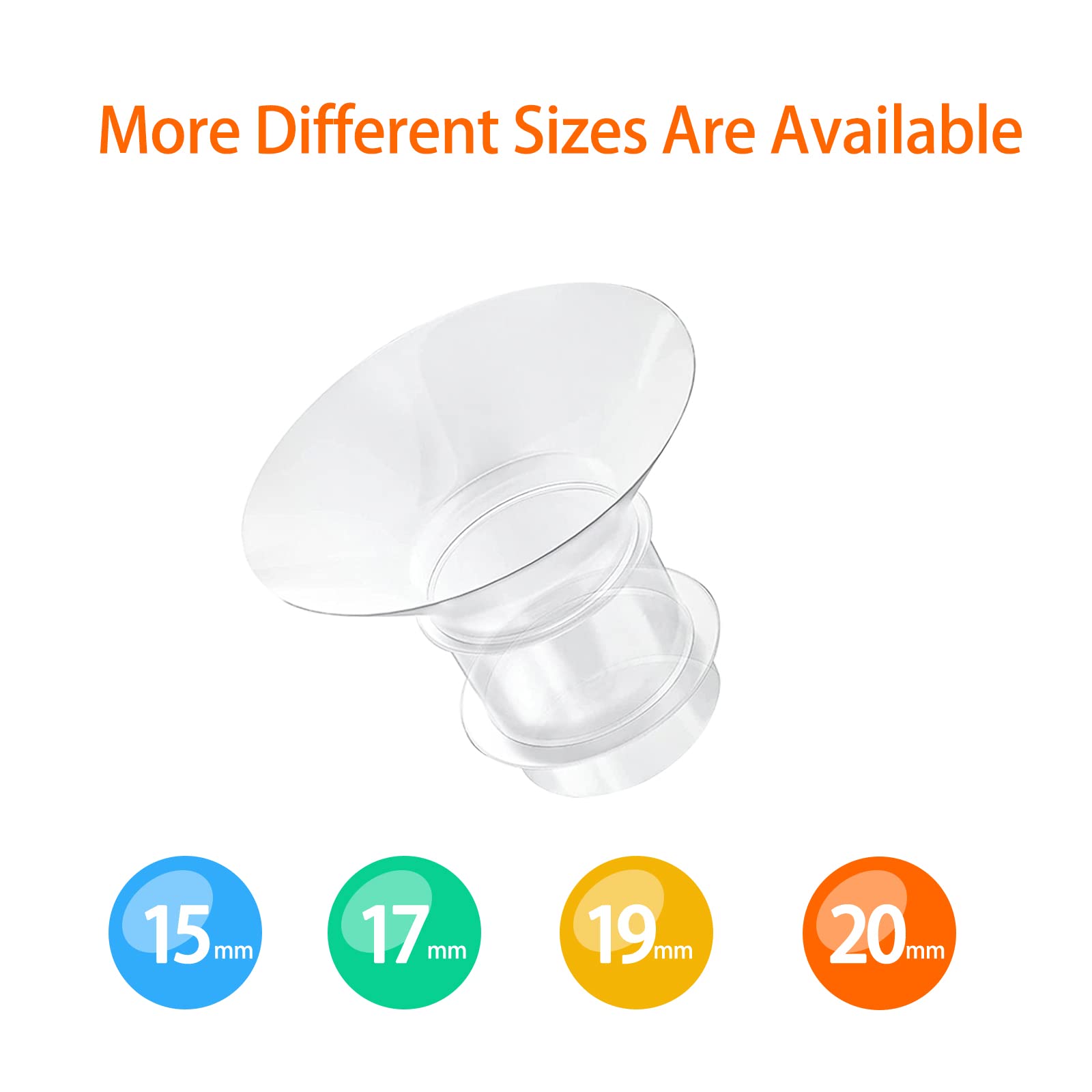 Insertos de brida de 21 mm compatibles con medela/TSRETE/Momcozy S9 S10 S12 y vasos portátiles Spectra S1 S2, protectores de bomba de leche de 24 mm reducen el túnel de pezón hasta 21 mm, 2 unidades