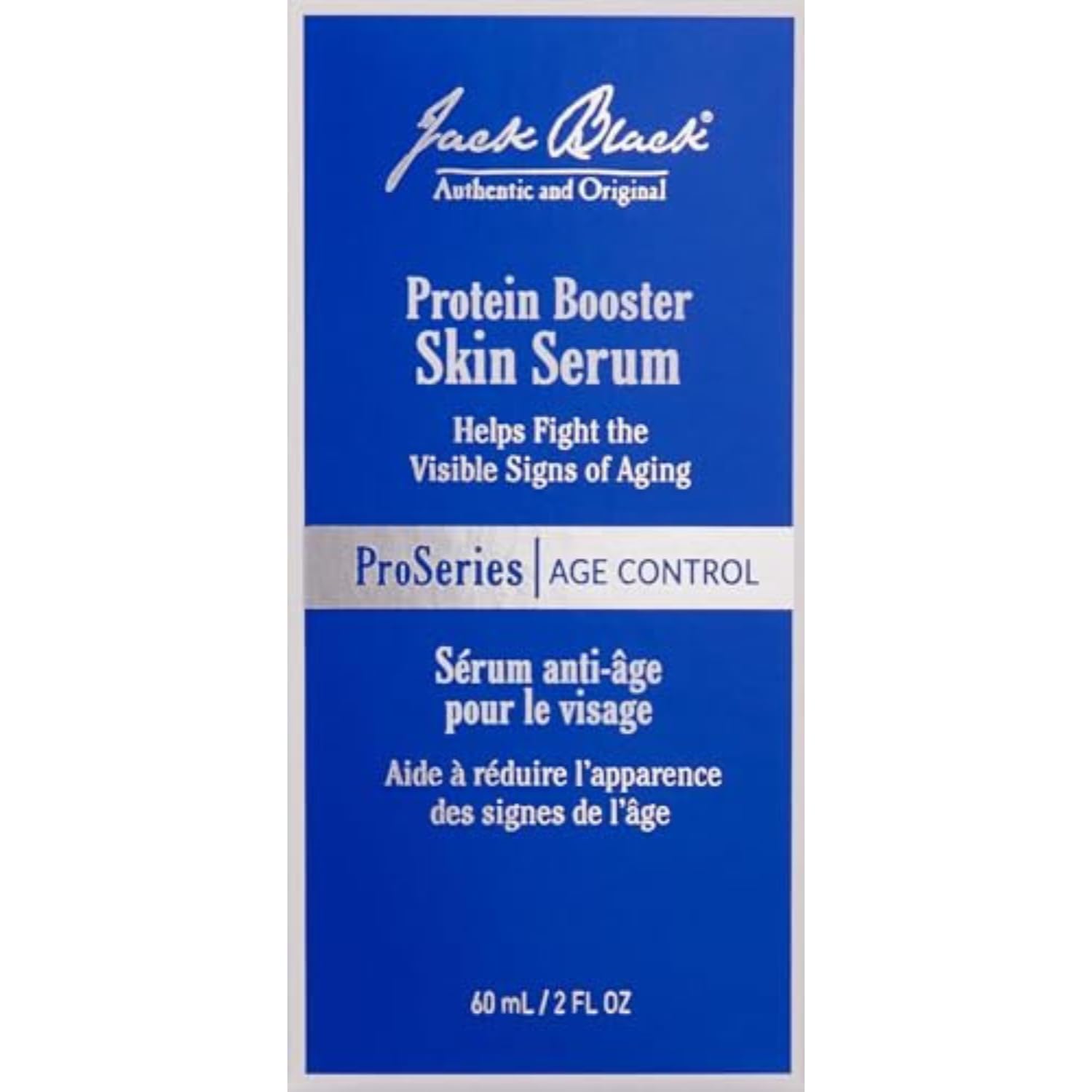 JACK BLACK - Suero para piel con potenciador de proteínas - ProSeries Men's Age Specialist Product, Peptides, Antioxidantes y Orgánico Omega-3, reduce los signos visibles de envejecimiento, mejora el tono de la piel, 2 oz
