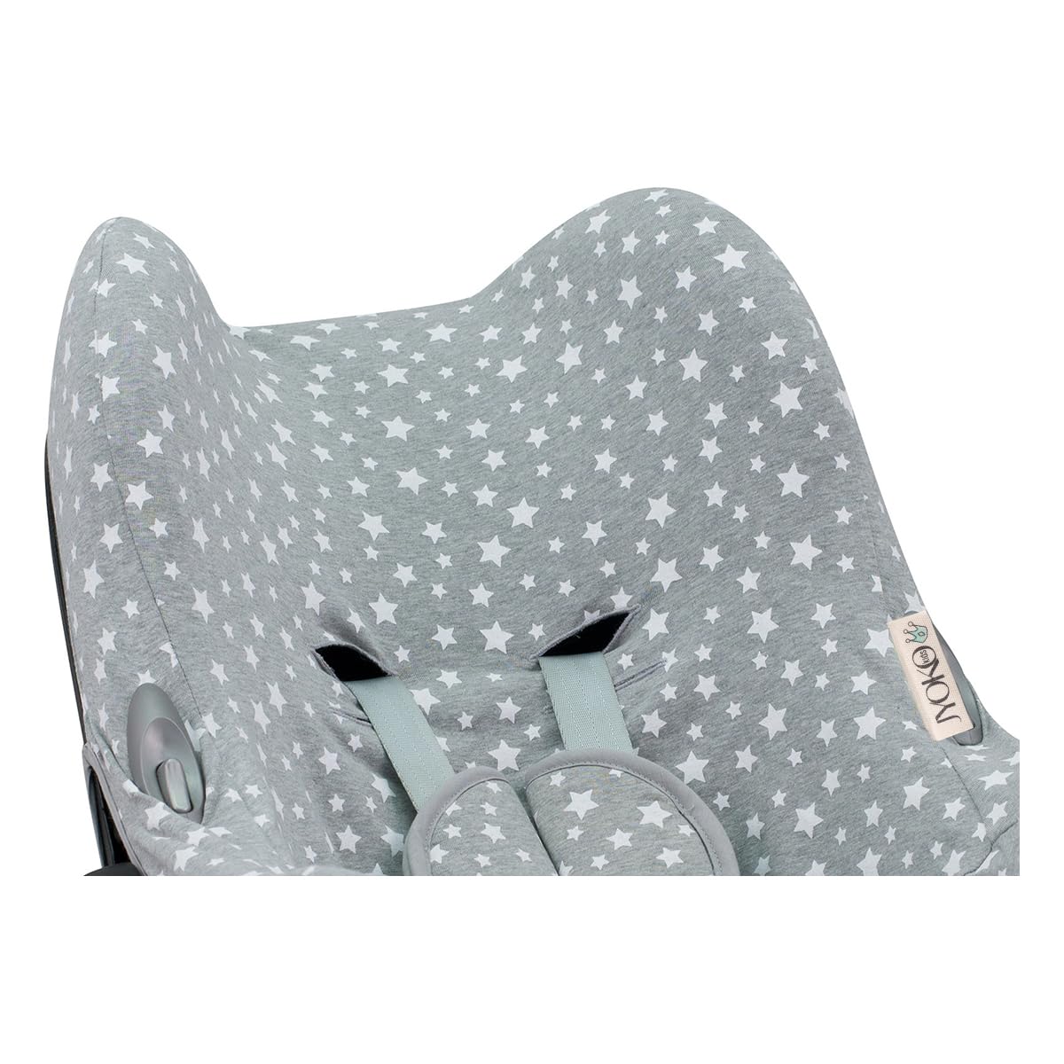 JANABEBE Funda Compatible con Maxi Cosi Cabriofix, Silla de Coche gr 0 (White Star)