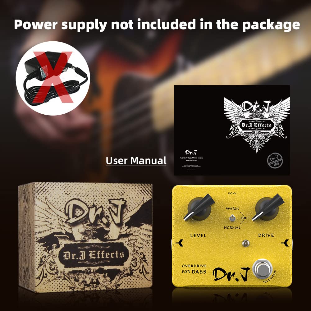 Pedal de Efectos JOYO Sobremarcha Rock Metal Bajista Dr.J Series D52