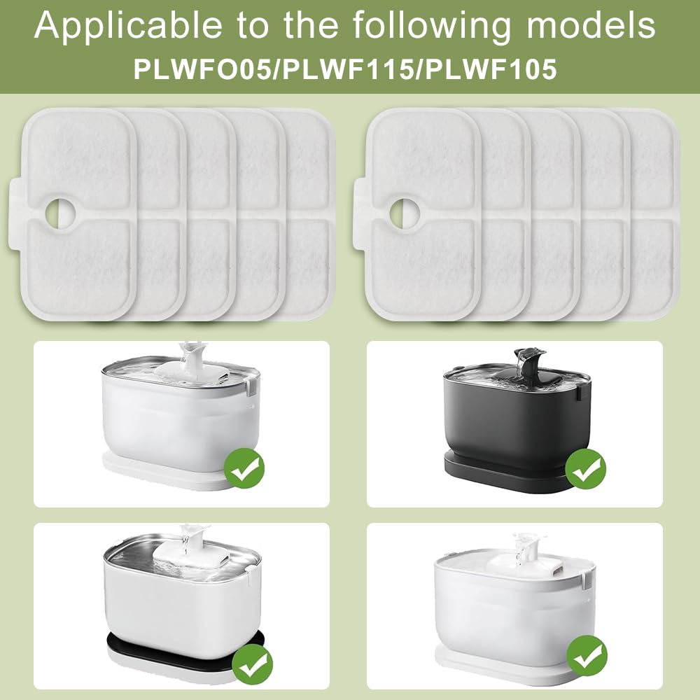 Filtros de Fuente de Agua PETLIBRO Blanca Compatibles para Mascotas 40 Unidades