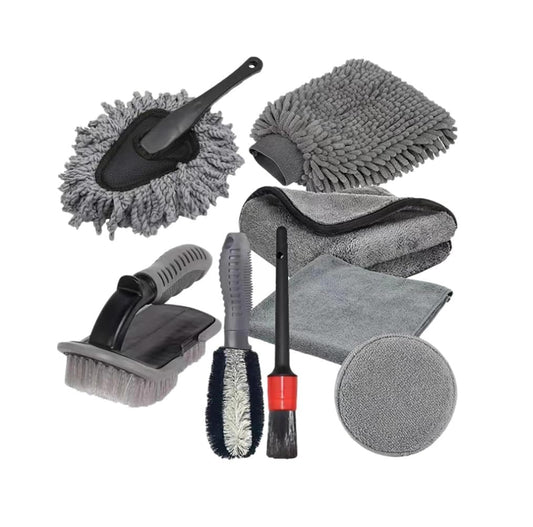 Kit Detallado VENAKON Automotriz 8 Piezas para Lavado y Limpieza