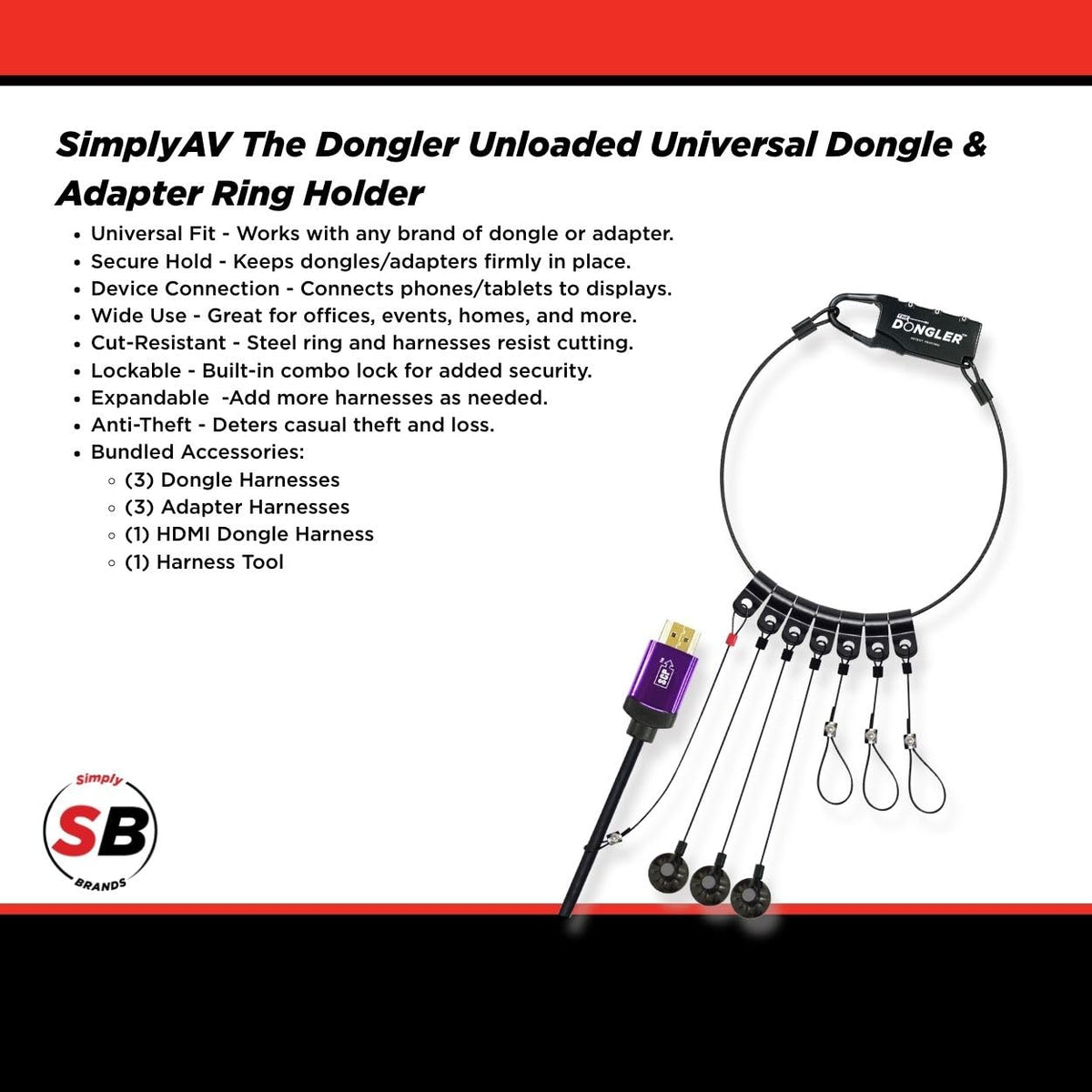 Soporte Universal de Dongle Dongler Anillo Adaptador