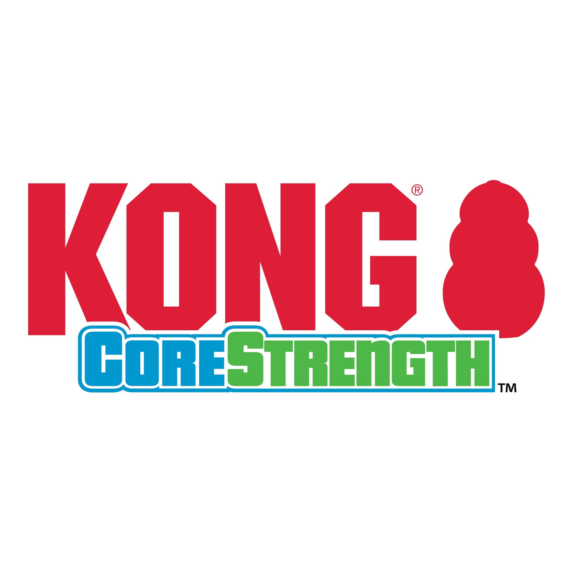 Kong Corestrength Bone, color Azul con Verde, Chico/Mediano