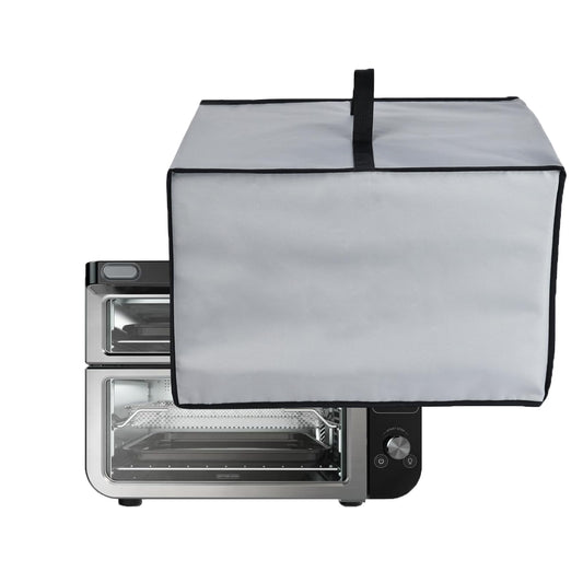 CouldyCasi Funda para horno Funda de nylon resistente al calor y al agua compatible con Ninja DCT451/ DCT402BK/ DCT401 Smart Double Oven (Gris)