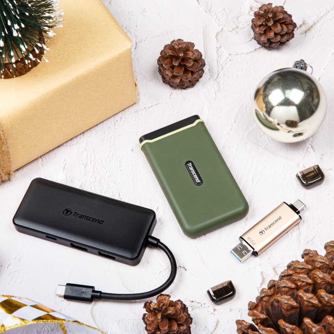 SSD Externo Transcend 2 TB Alta Velocidad Compatible con Steam Deck y Más Dispositivos