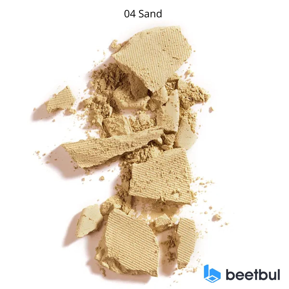Kit de maquillaje y exfoliación – Polvo compacto Bissú + 1 Almohadilla de terciopelo mediano + 2 Almohadillas de dedos + 1 esponja exfoliante facial (04 Sand)
