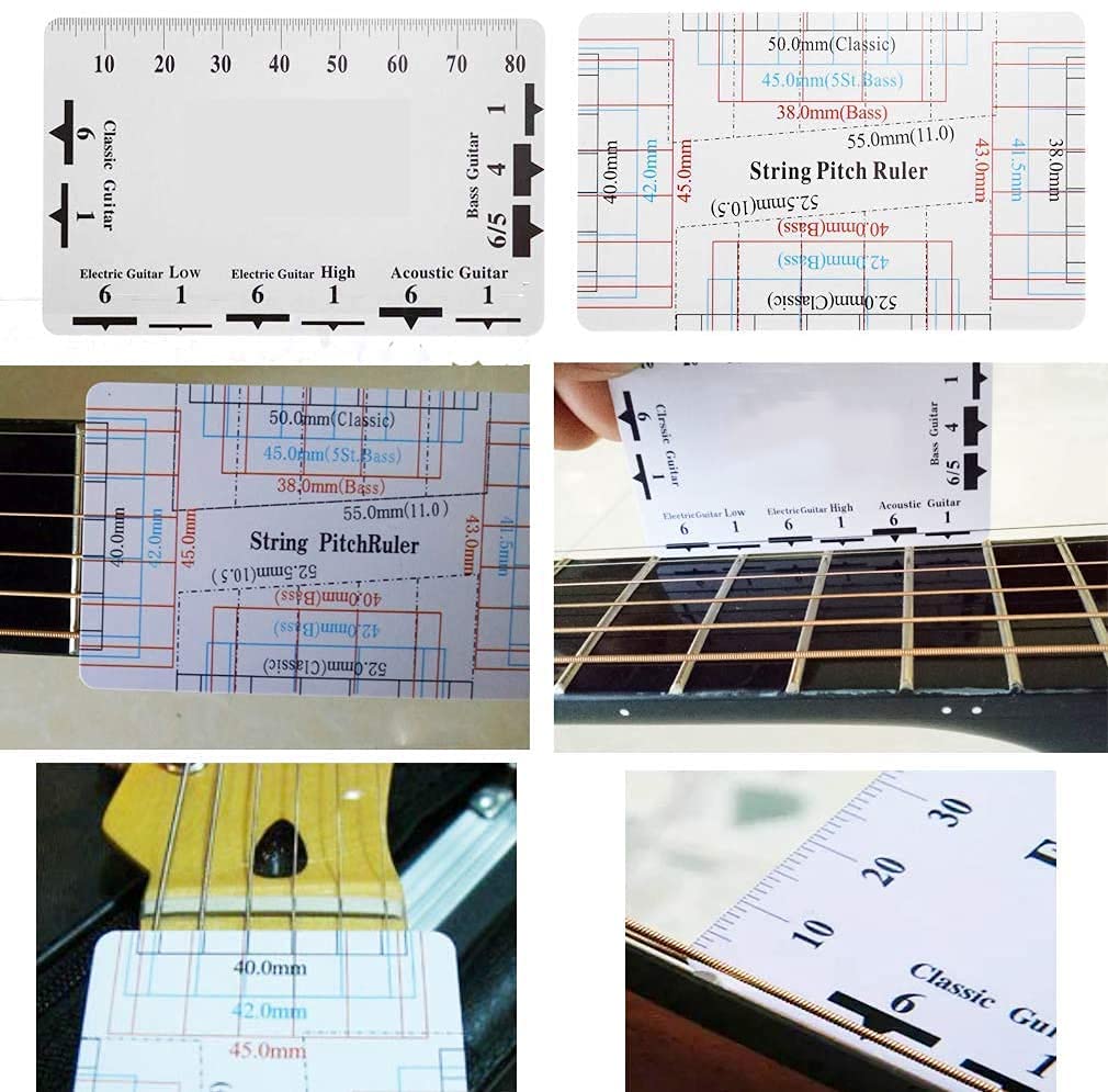 Kit de Mantenimiento TIMESETL Negro con Juego de Llaves Hexagonales para Guitarra