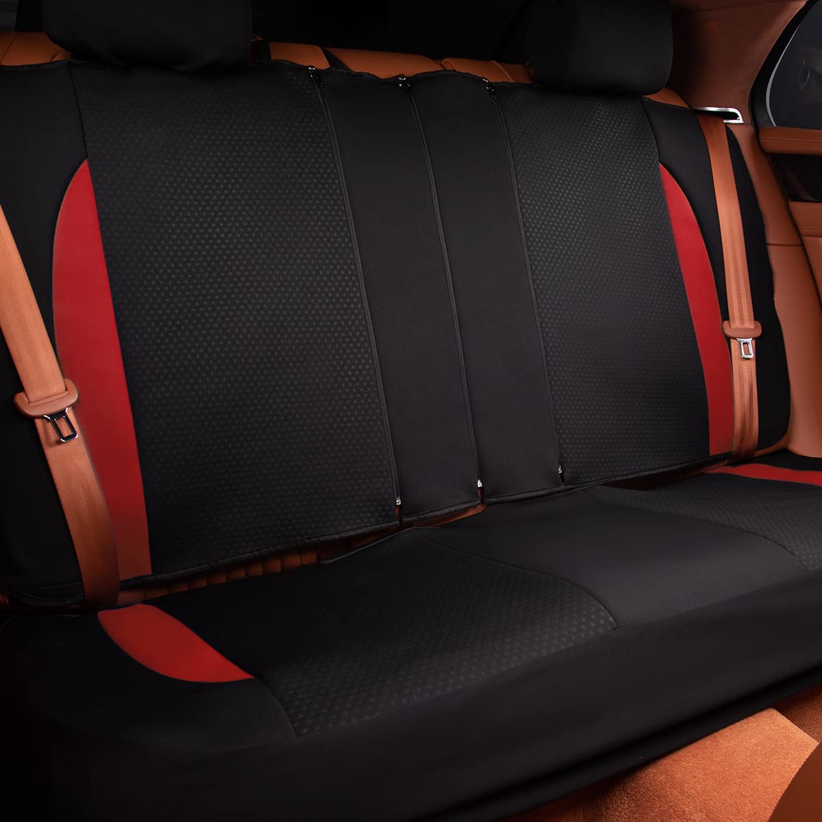 Flying Banner Fundas Para Asientos De Auto Asientos Delanteros Banco Trasero Poliéster Protectores Para Asientos De Auto Fácil Instalación Banco Trasero Dividido Clásico Hombre Dama Camión (Juego Comp