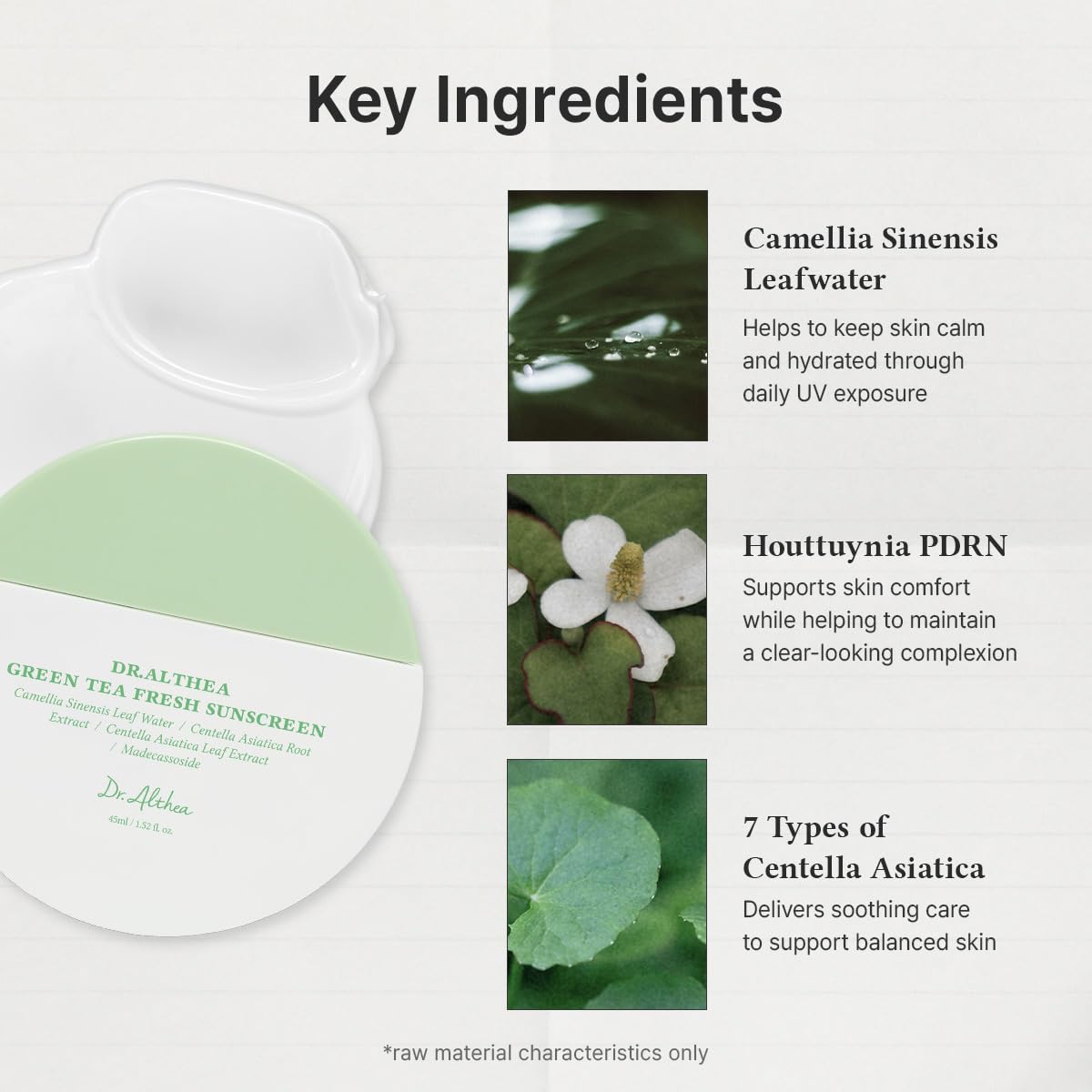 Fresh Green Tea Sunscreen by Dr.Althea