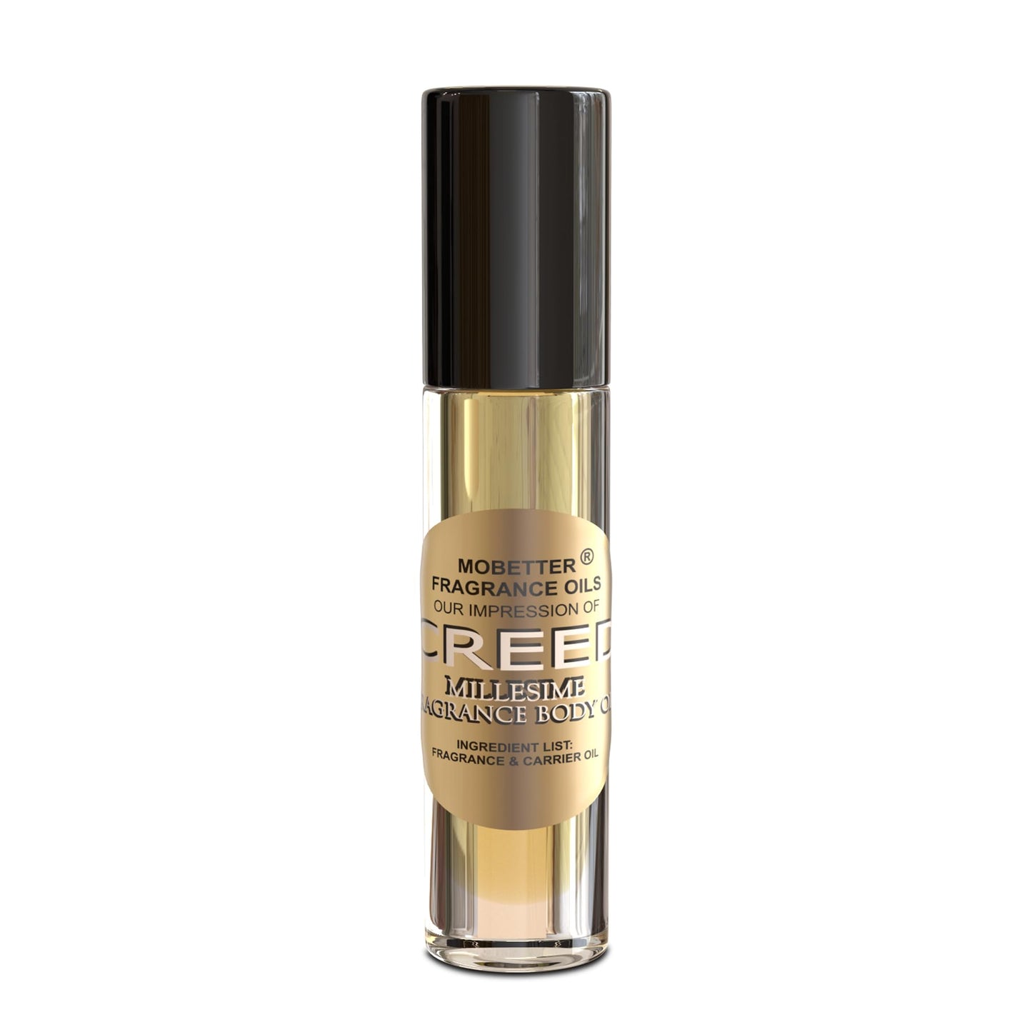MoBetter aceites aromáticos Nuestra impresión de Creed Millesime aceite corporal 1/3 oz rollo en botella de vidrio
