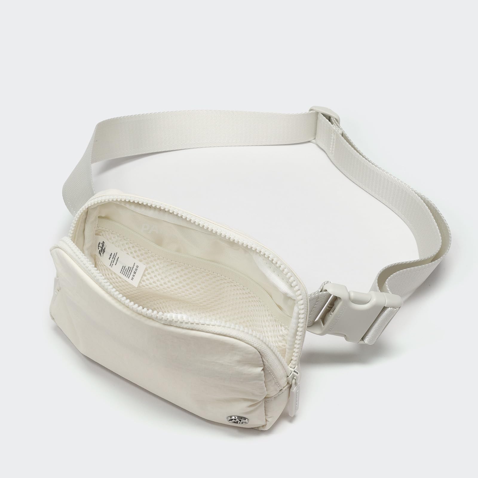 Riñonera Pander Ópalo Blanco Correa Ajustable de Moda