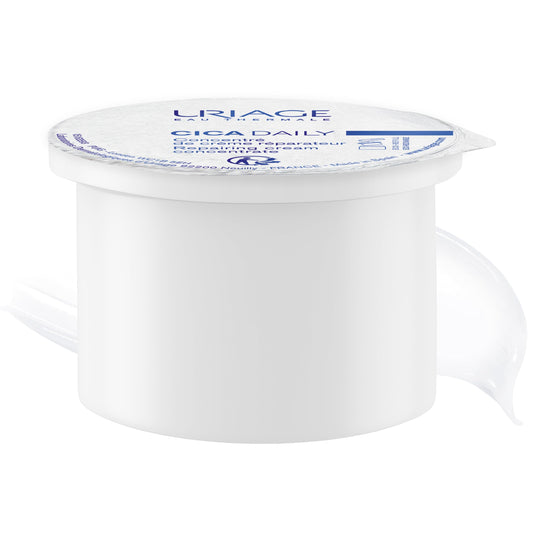 Uriage Cica-Daily Crema Reparadora Concentrada Refill 50ml - con Centella Asiática, Ácido Hialurónico y Vitamina B5 - Repara e Hidrata en 1 Aplicación - Sin Perfume - 96% Ingredientes de Origen Natural