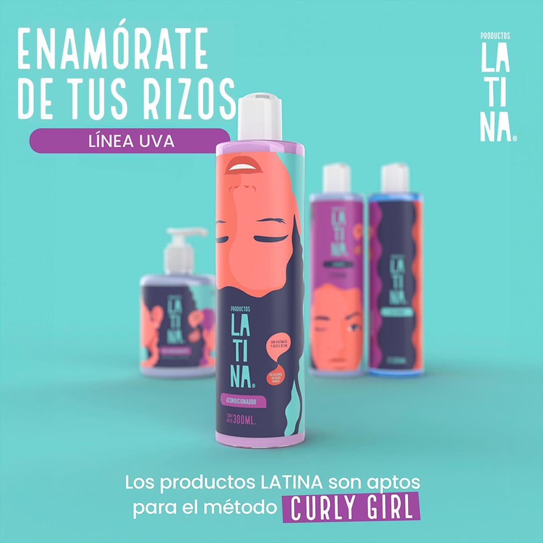 LATINA® | Acondicionador Anti Oxidante | Repara y Proteje - Activador de Rizos | Belleza Mujer - Complementar con Tratamiento para Cabello Maltratado | Anti Frizz Cabello