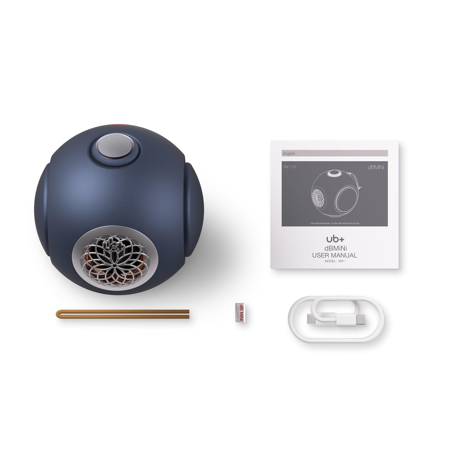 UB+ dBMiNi - Altavoz Bluetooth portátil con graves duales, sonido estéreo de alta fidelidad, emparejamiento TWS, Bluetooth 5.4, batería de larga duración, para uso en exteriores y viajes (gris grafito