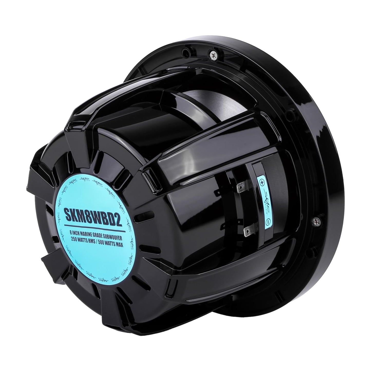 Skar Audio SKM8WBD2 8" 500W Max Power Dual 2 Ohm Subwoofer marino (negro)