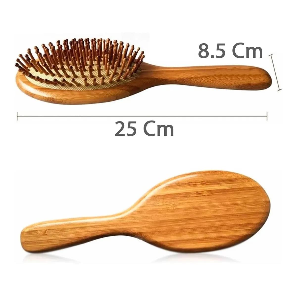 Cepillo De Bambú Cepillo Madera Natural Biodegradable Cepillo para el Cabello Hecho de Bambú - Cepillo de Madera para todo tipo de Cabello y Pelo - Cerdas Naturales - Cepillo Desenredante - Para Masaje