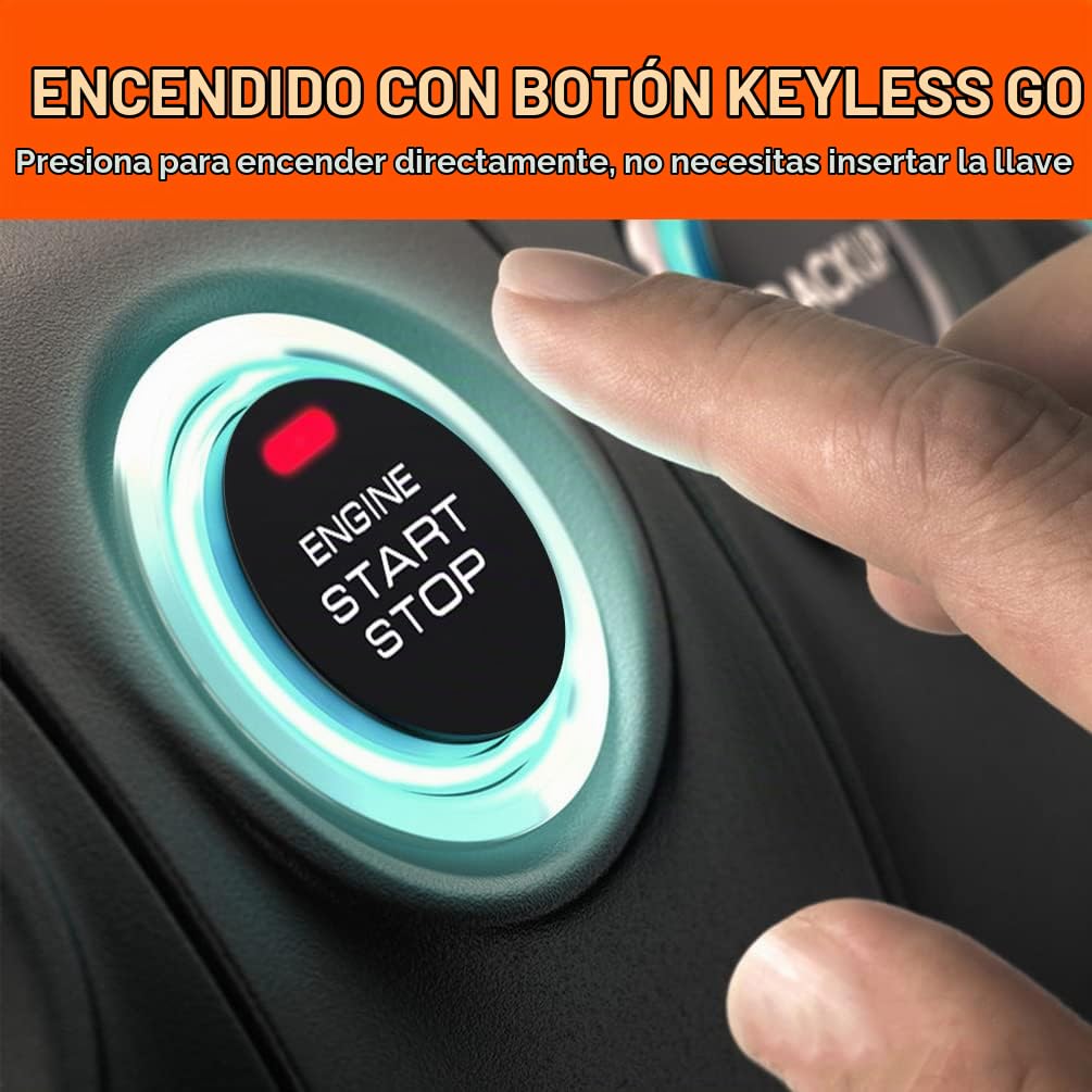 Sistema de Alarma de Seguridad BANVIE Entrada sin Llave Arranque Remoto Motor y Botón Encendido Coche
