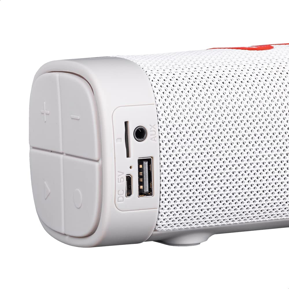 Barra de Sonido TECHZONE Blanco Gris Conexión TWS Bluetooth V5.0 Batería Recargable