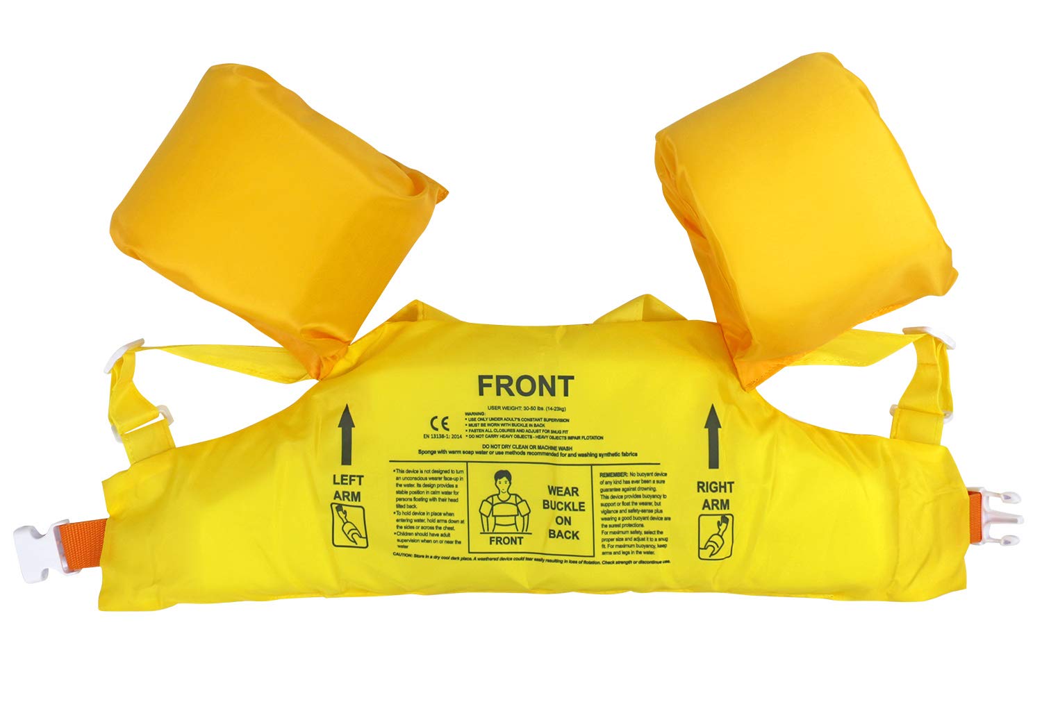 Gogokids Chaleco de natación para niños, flotadores para niñas y niños de 9-13-18-23 kg, flotadores de alberca con alas de Agua y Correa de Hombro para niños de 2-6 años