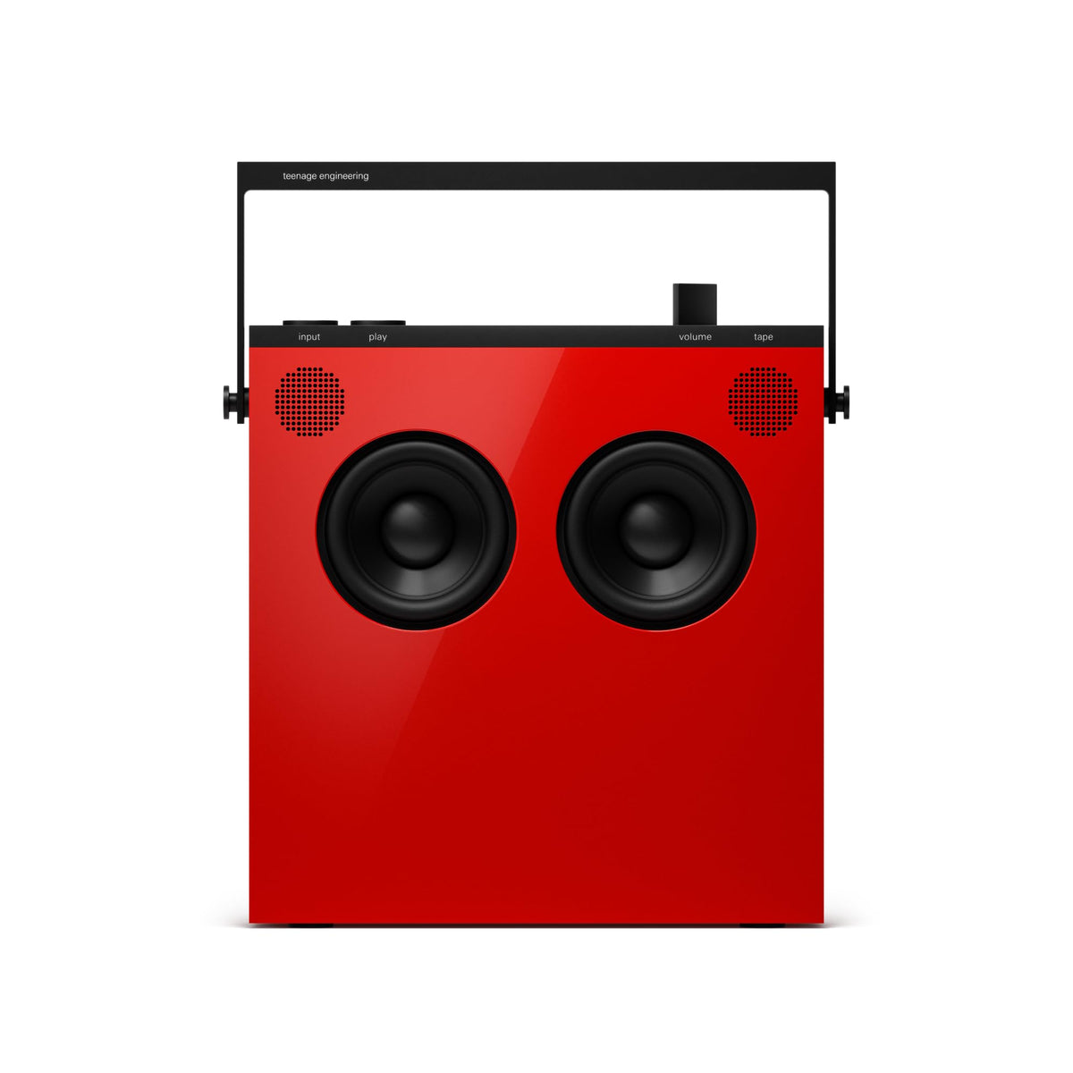 Altavoz Estéreo Inalámbrico Bluetooth Teenage Engineering Rojo con Radio FM y Batería Recargable de Larga Duración
