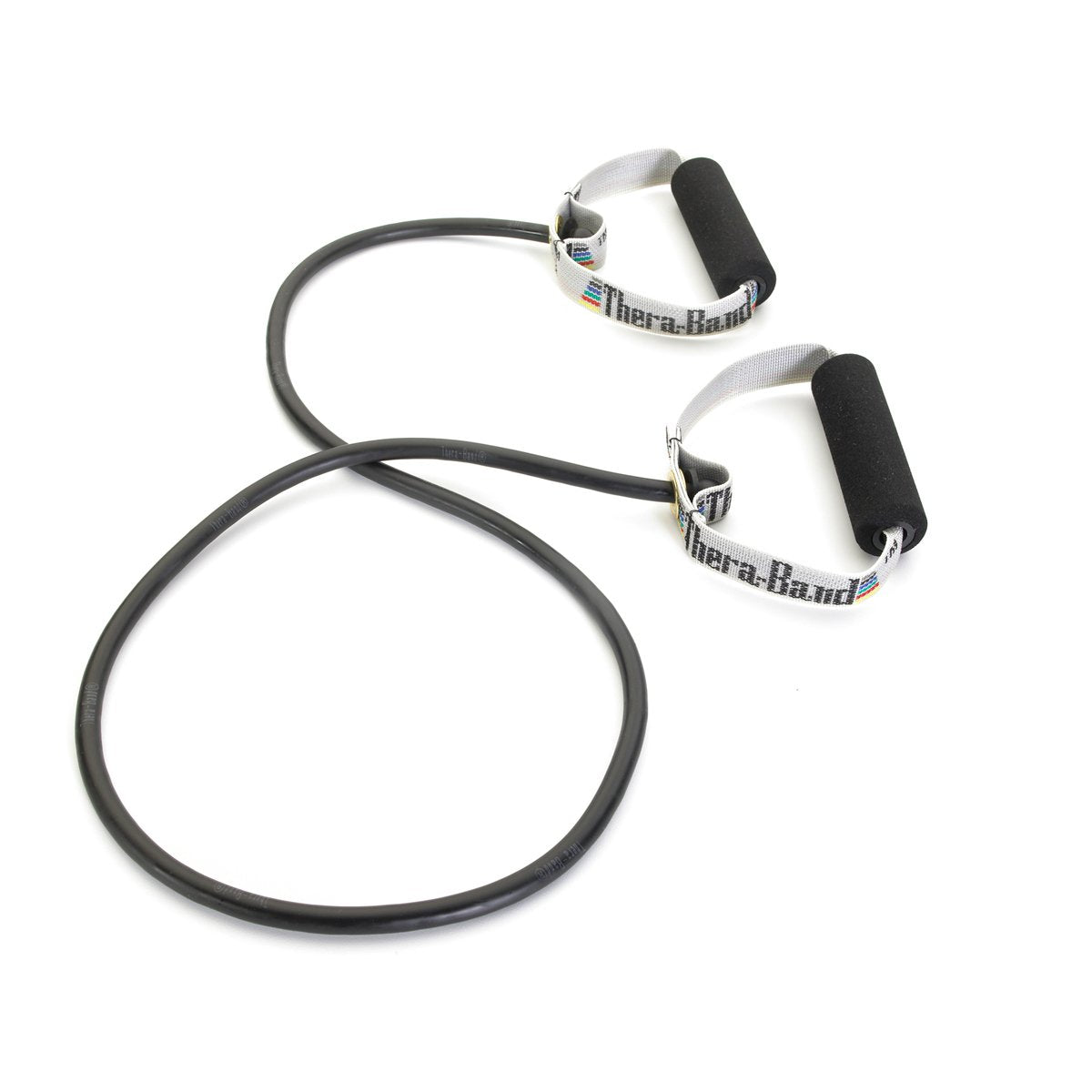 Tubos de Resistencia THERABAND Negro Profesional con Asas Suaves para Terapia Física y Pilates