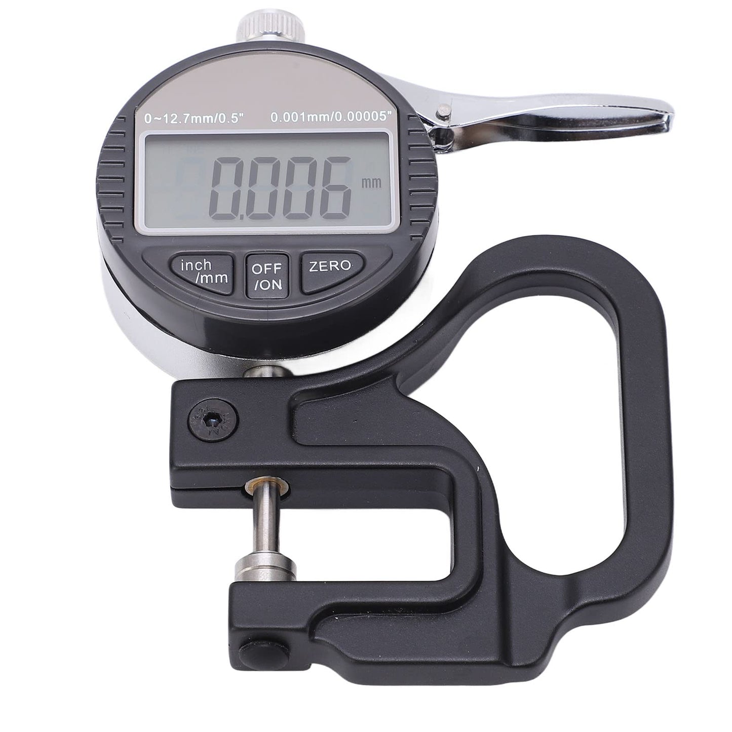 FTVOGUE Medidor de Espesor Digital para Papel, Tela de Cuero, Alambre, Herramienta de Medición,Rango 0-12.7mm 0.001mm