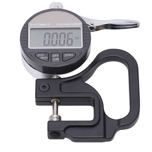 FTVOGUE Medidor de Espesor Digital para Papel, Tela de Cuero, Alambre, Herramienta de Medición,Rango 0-12.7mm 0.001mm