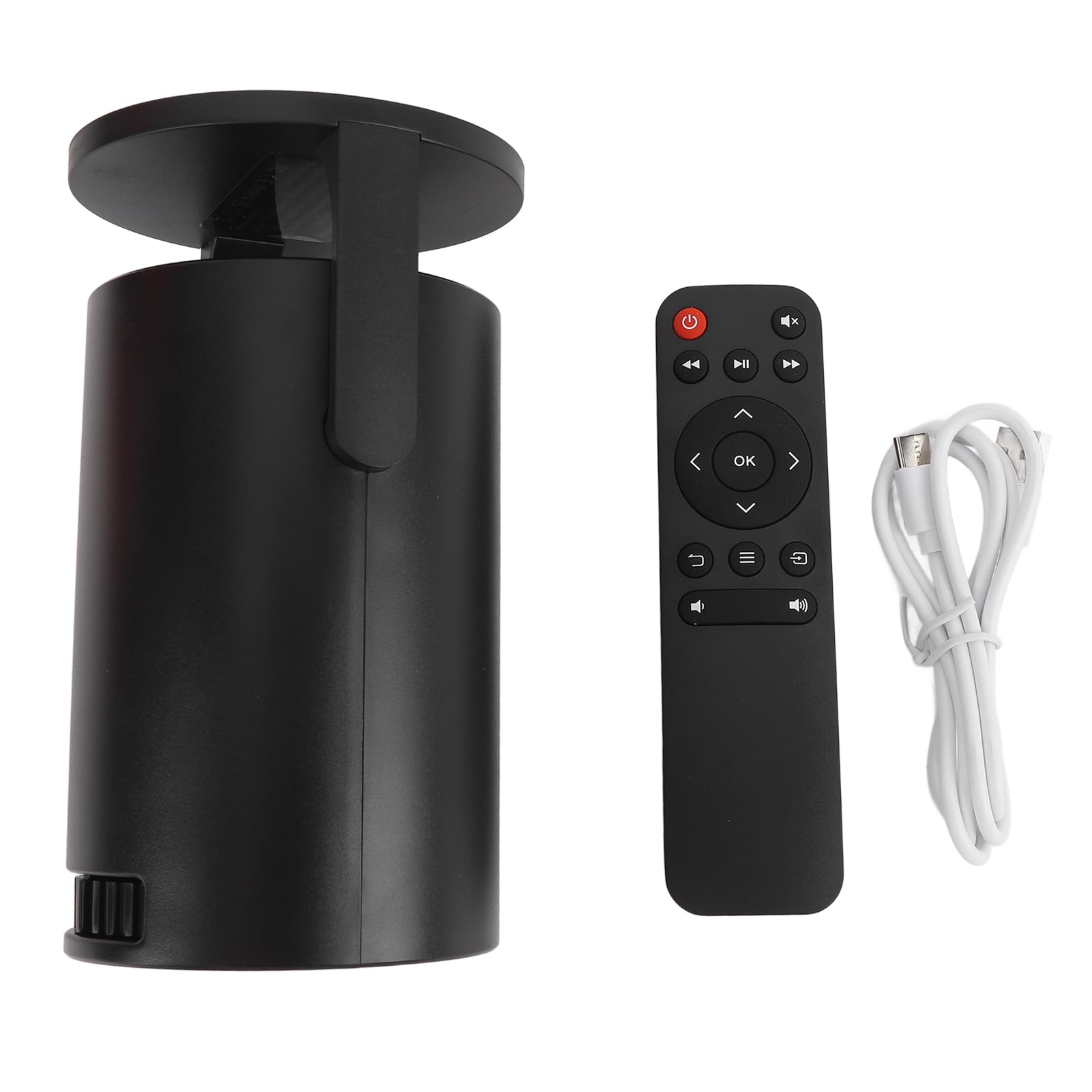 Proyector Portátil Inalámbrico 1080P Negro Ajustable con WiFi y Bluetooth para Teléfono Android y Laptop