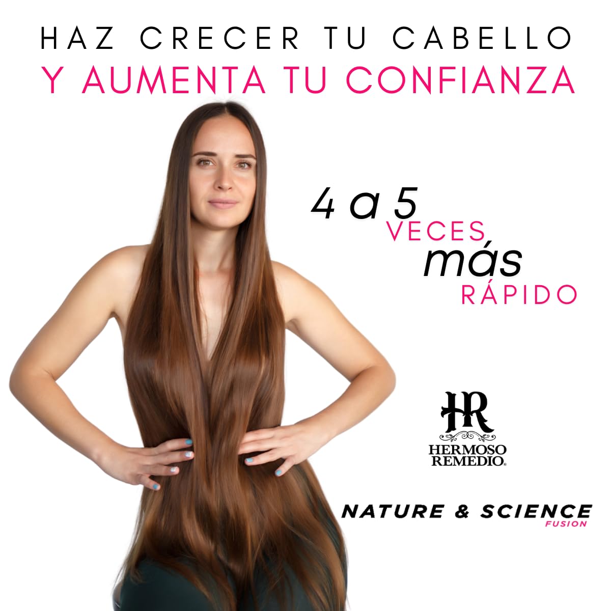 Shampoo Acondicionador HR Hermoso Remedio Crecimiento y Reparación Cabello Verde Sin Sal y Parabenos