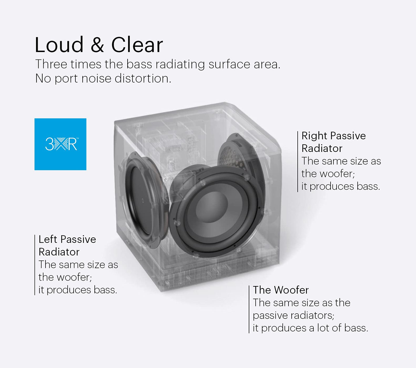 Definitive Technology Descend DN10 Subwoofer de 10 Pulgadas optimizado digitalmente para películas y música, Nueva Arquitectura 3XR, Amplificador de Clase D Pico de 500 W y (2) radiadores de Graves