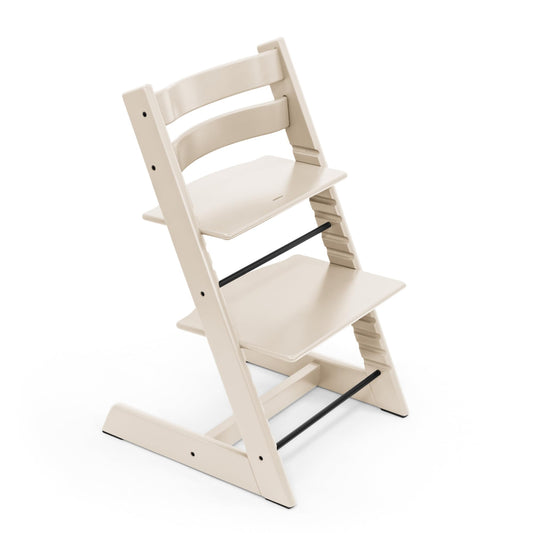 Silla Tripp Trapp de Stokke, Silla ajustable, evolutiva para recién nacidos, niños y adultos - Práctica, cómoda y ergonómica - Diseño atemporal (Vanilla White)