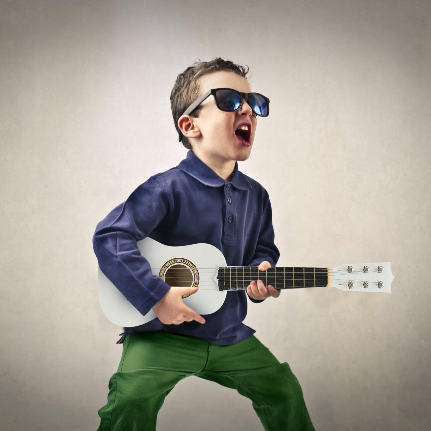 Abaodam Instrumentos Musicales Para Niños Guitarra Para Niños De 3 a 5 Años Modelos Juego Infantil Guitarra Electrica Instrumentos Musicales Ukelele Para Bambú Audio Pequeña Viajar