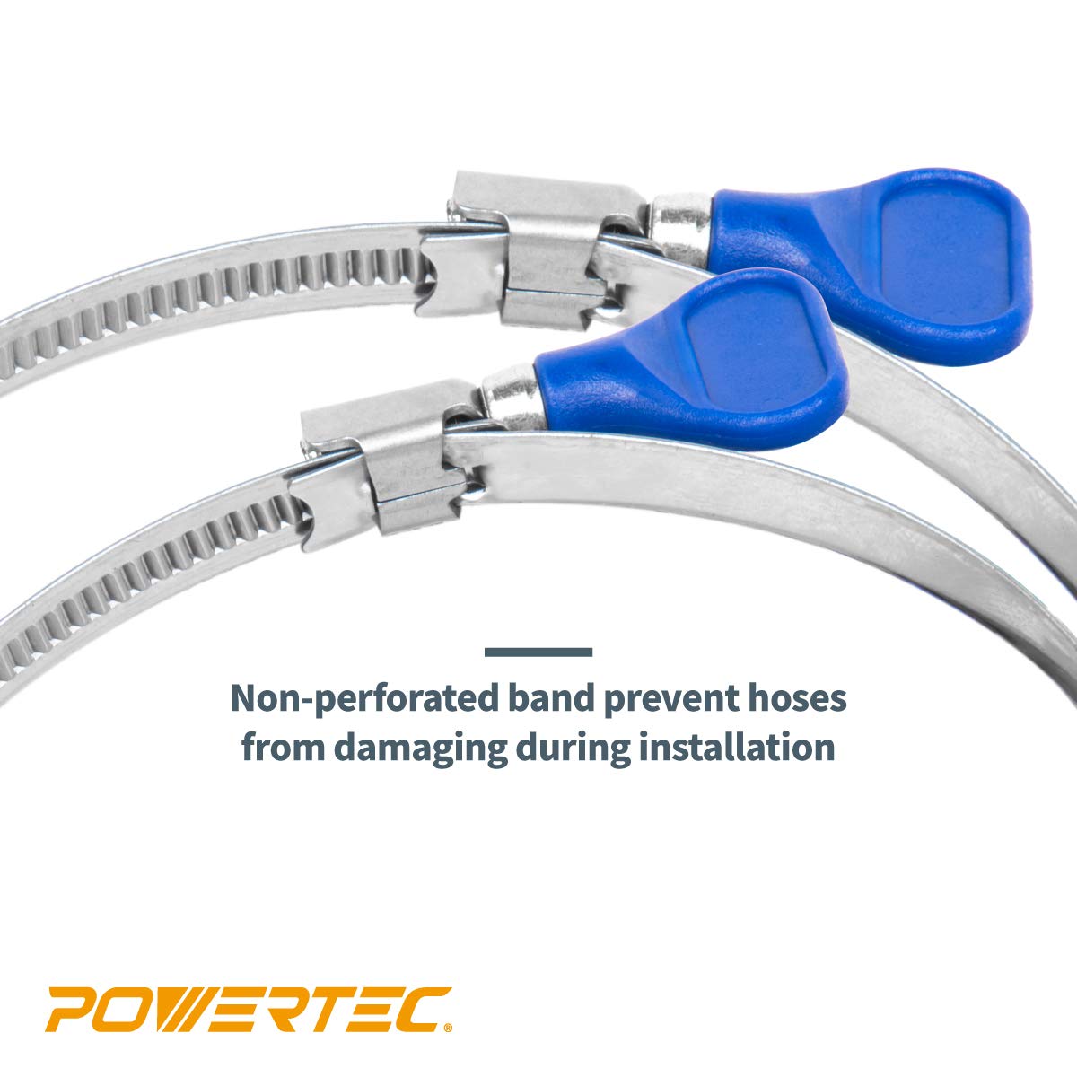 Manguera Powertec 4 Pulgadas Llave Abrazadera de alambre 5-Pack