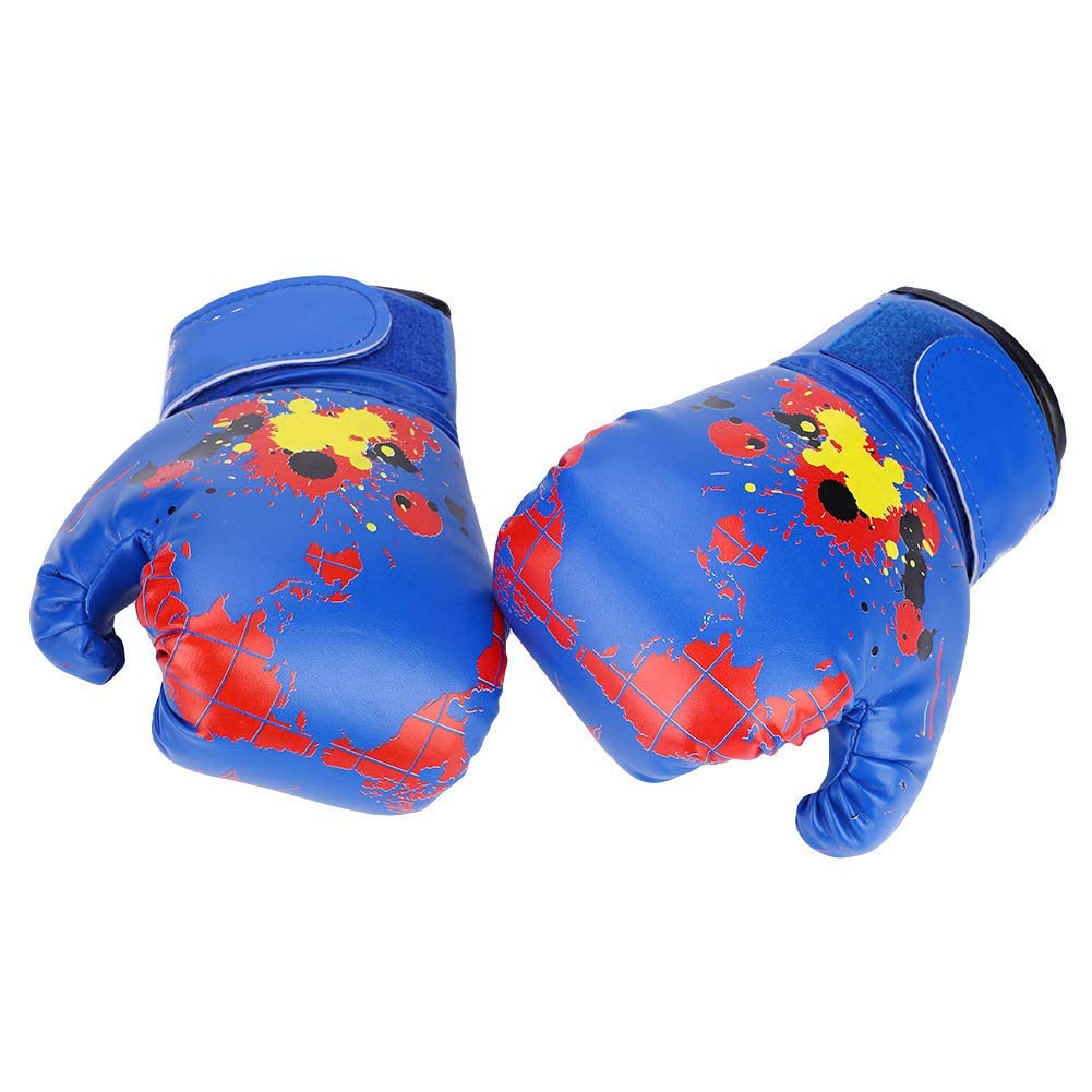 Guantes de Boxeo para niños de Poliuretano para Sparring y Entrenamiento, para niños de 2 a 11 años, Color Azul Equipo Deportivo Infantil