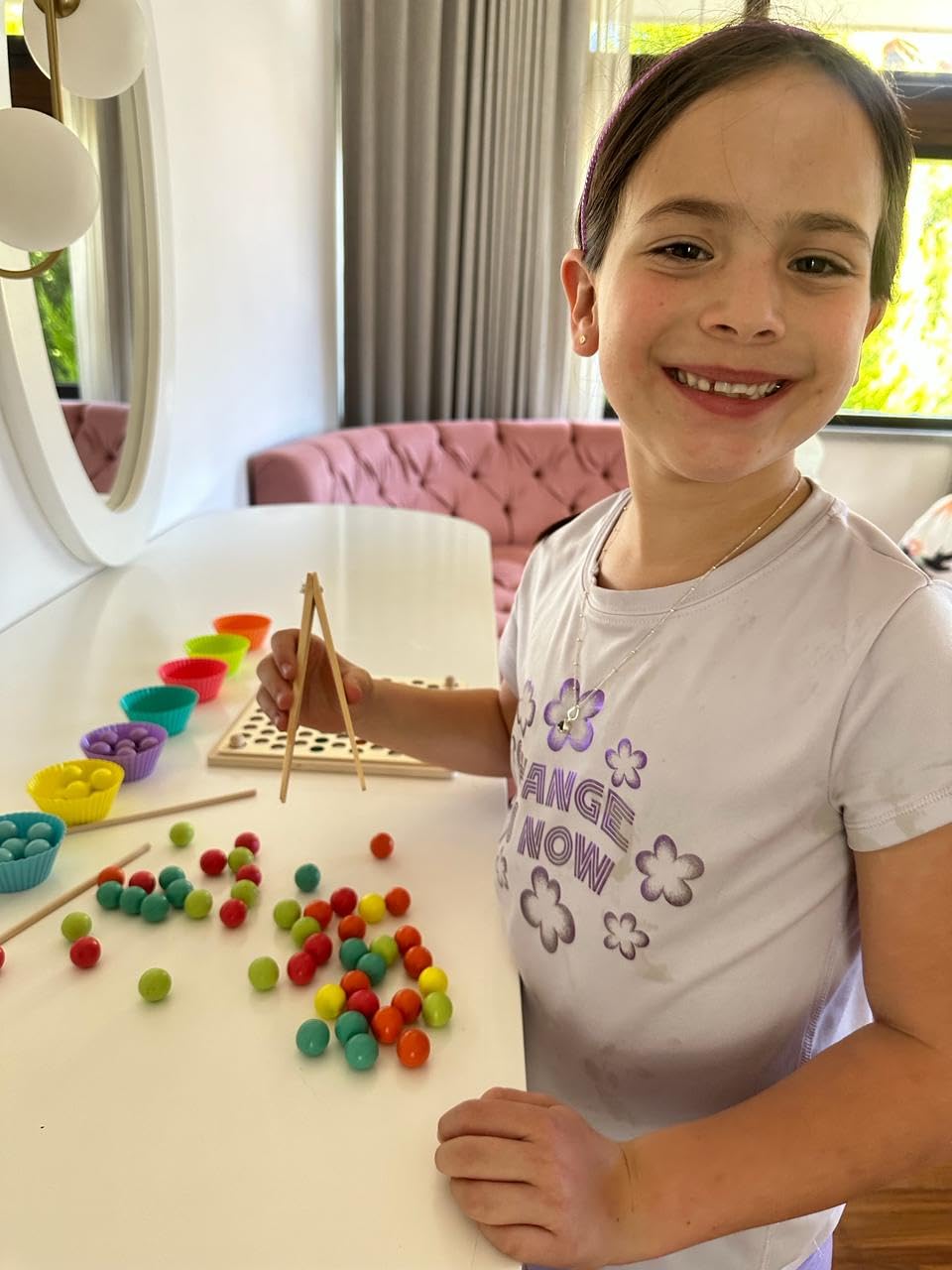 Juguete Montessori Time to Fiesta Figuras de Bolitas Colores
