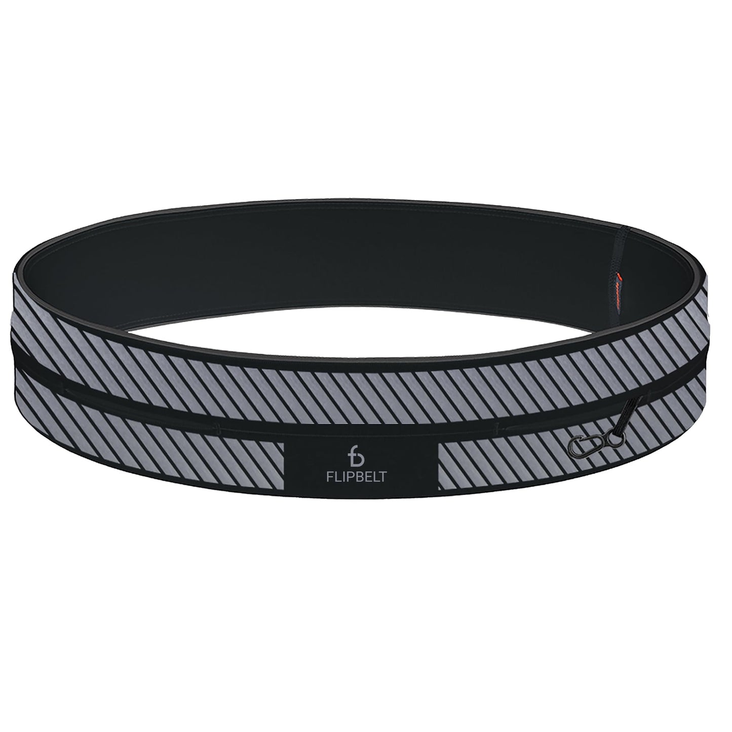 Cinturón Reflectante FlipBelt Negro Pequeño para Correr