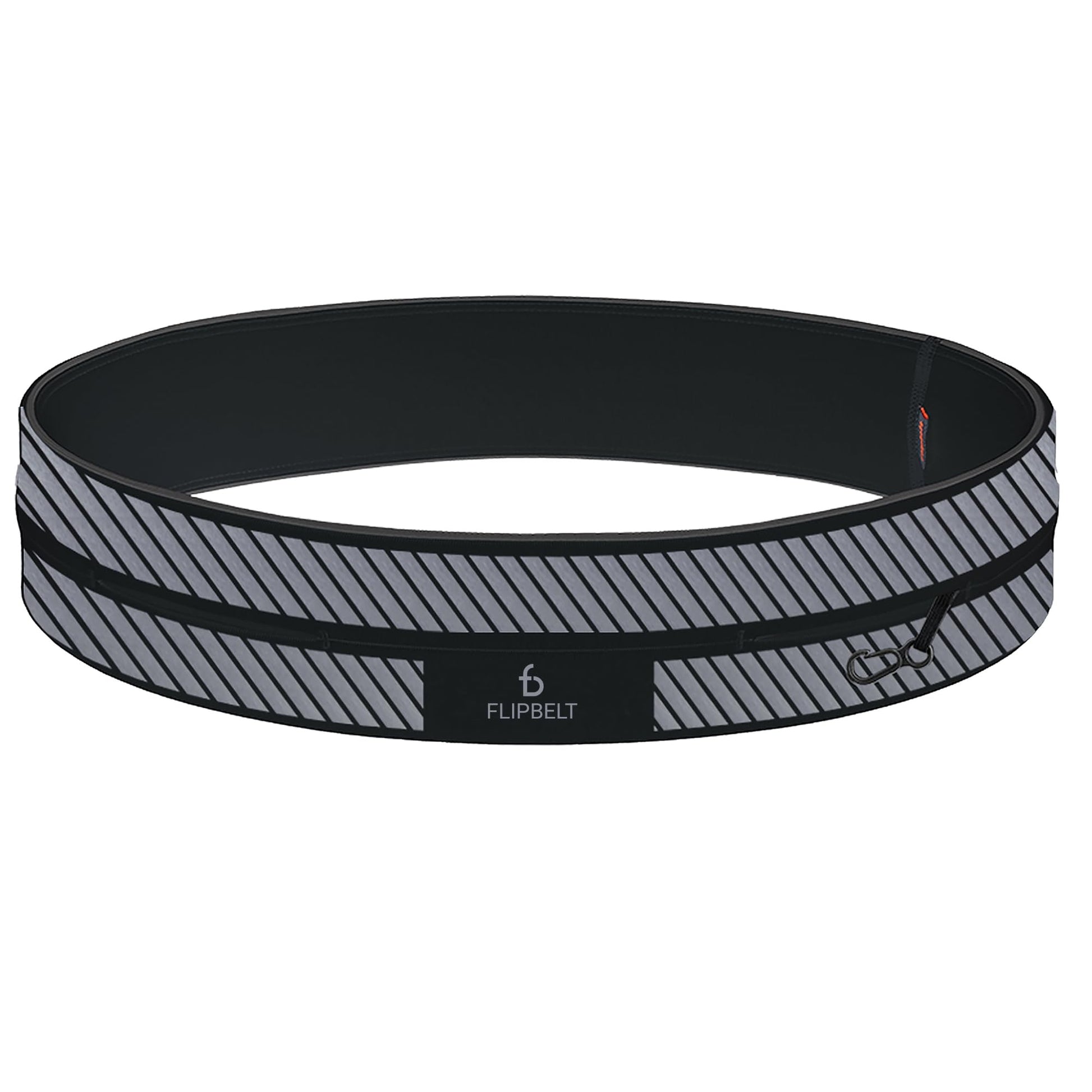 Cinturón Reflectante FlipBelt Negro Pequeño para Correr