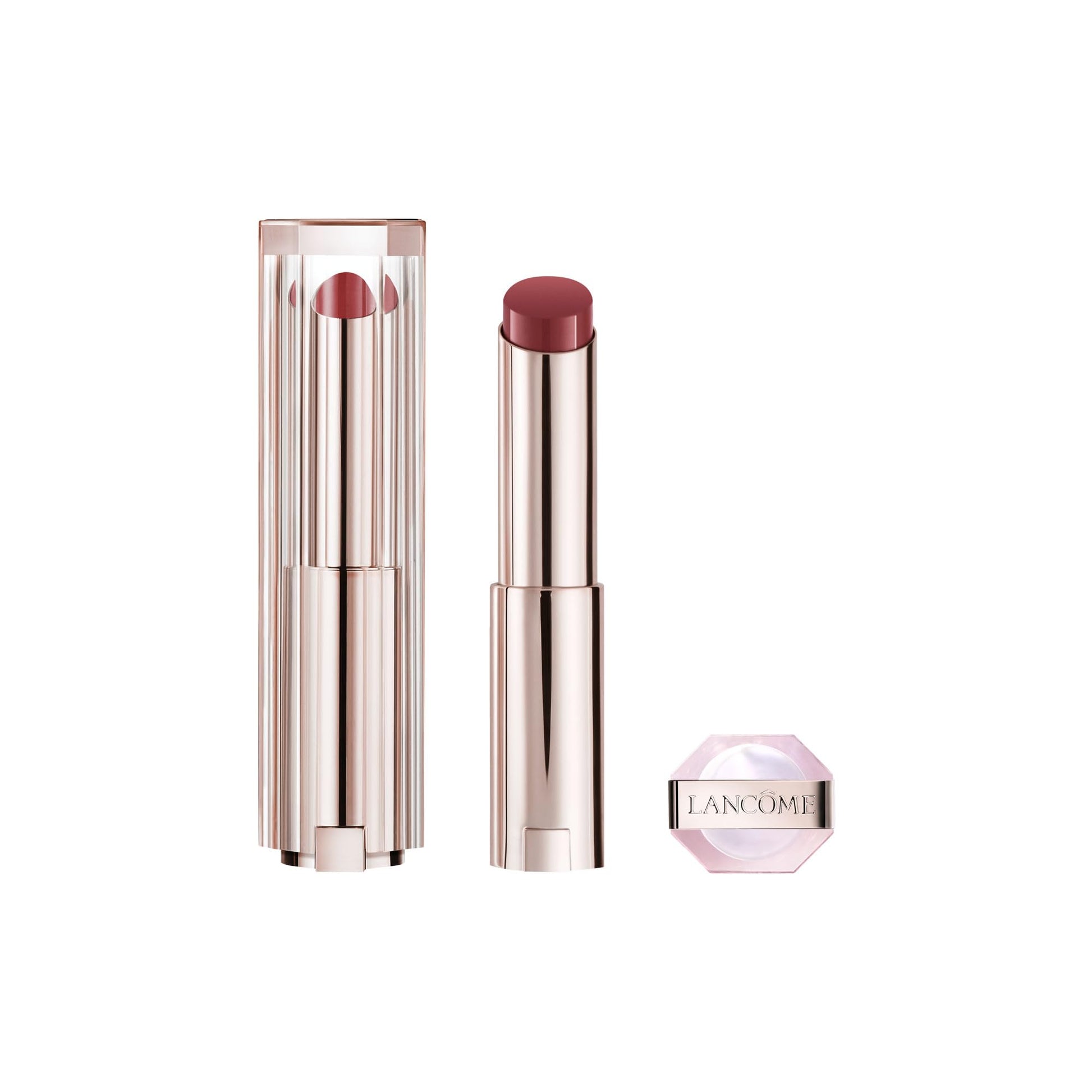 Lancôme Idôle Lip Butterglow, Bálsamo Labial con Color, Cuida, Hidrata e Ilumina con su Textura Ligera, Con 12% Escualano y Ceramidas, 50 Sheik's Rosy Nude, 3 g