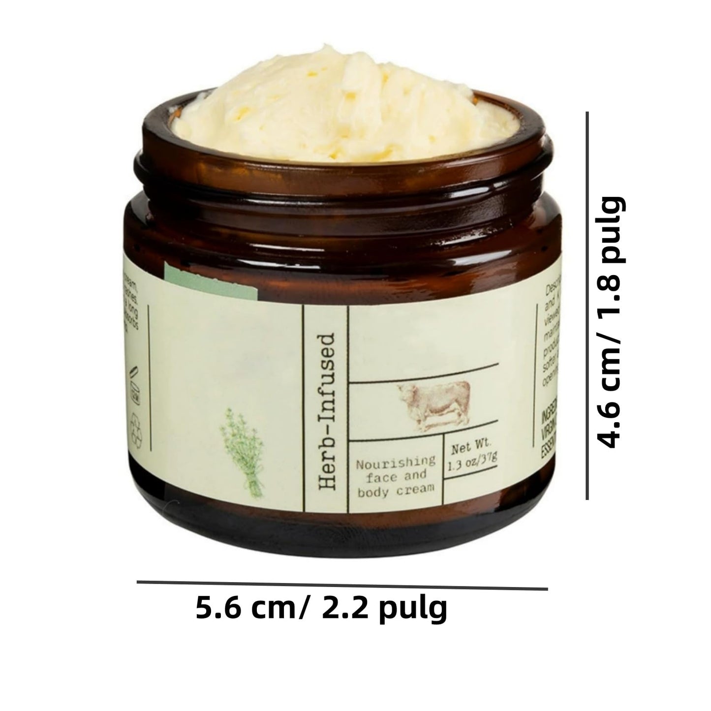 Crema De Cebo De Res Con Balsamo De Miel, Crema De Calendula Facial, Balsamo Grasa De Res, Crema De Grasa De Vaca, Beef Tallow Face Cream, Crema Para El Cuidado De La Piel De Sebo De Res (Talla única)