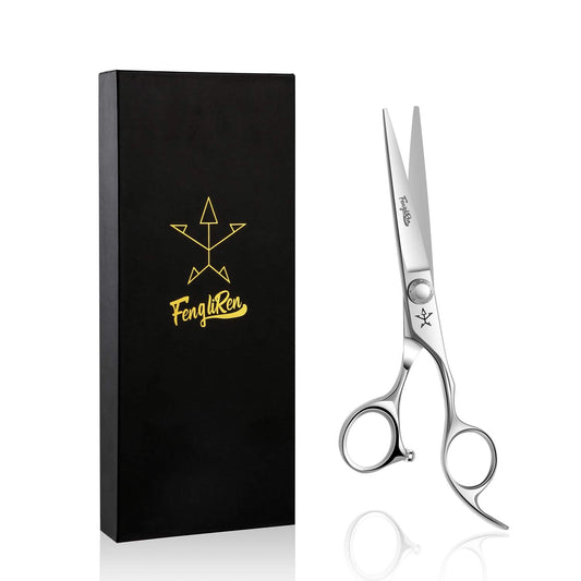 Fengliren Tijeras profesionales de alta gama extremadamente afiladas para cortar el pelo de peluquería tijeras de peluquería para cabello de 6 pulgadas de corte de pelo hechas de aleación de acero