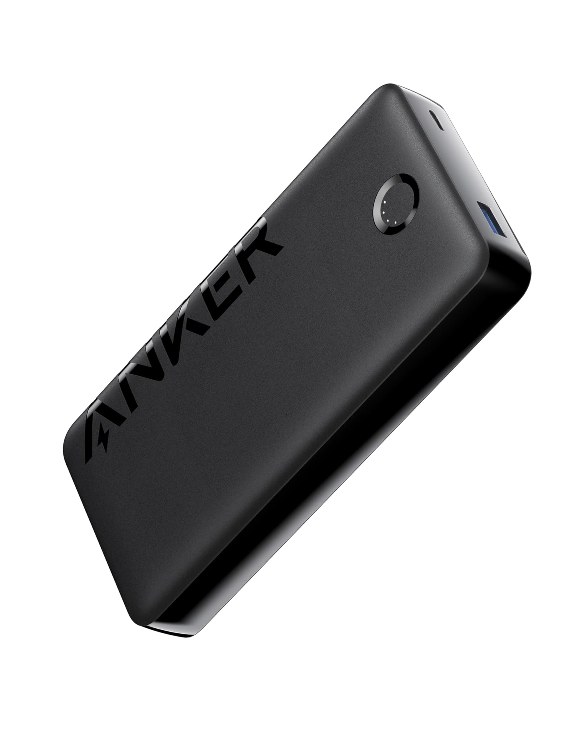 Batería Portátil Anker 20000mAh Negro Carga Rápida con 2 Puertos para iPhone y Samsung Galaxy