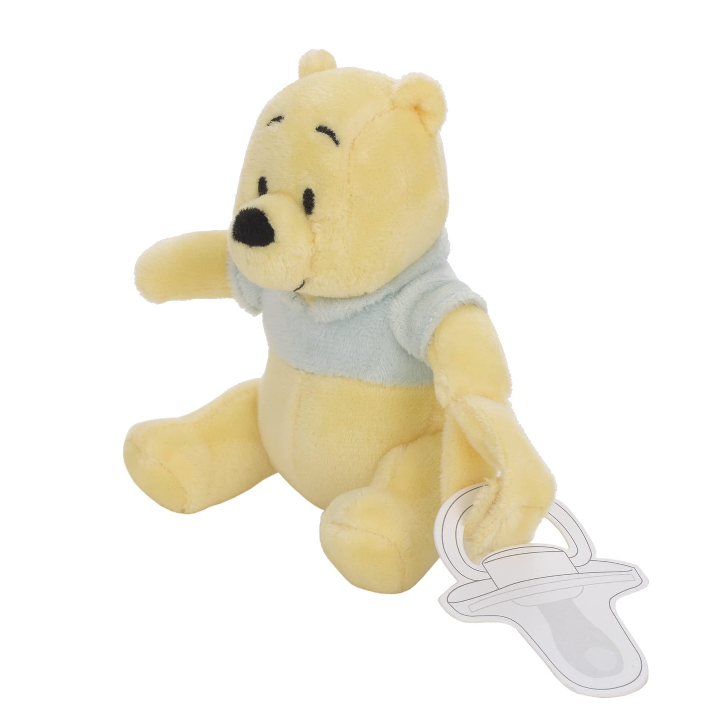 Disney Winnie The Pooh - Chupete calmante de Peluche Amarillo y Aguamarina